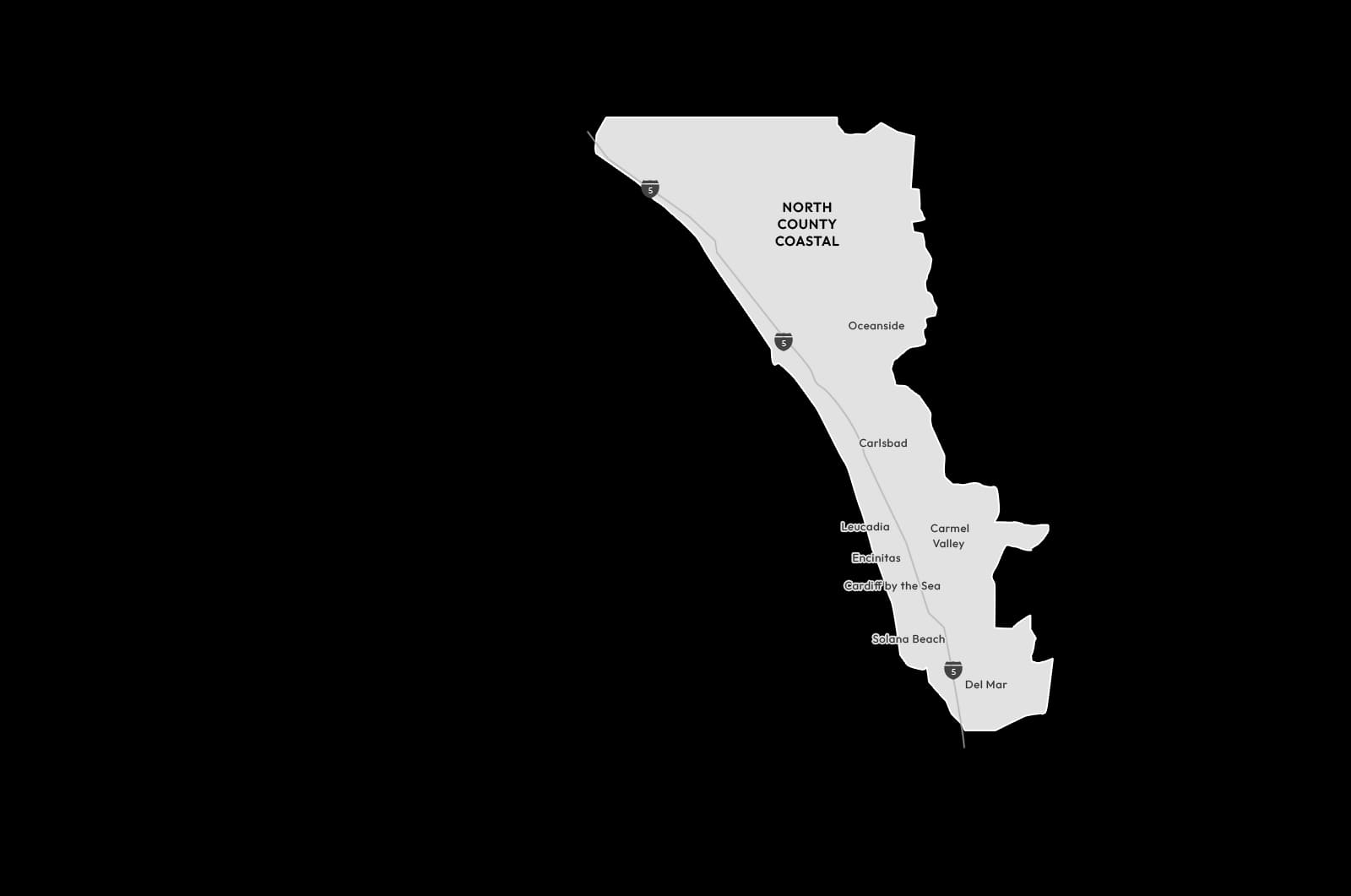 North County Coastal Map